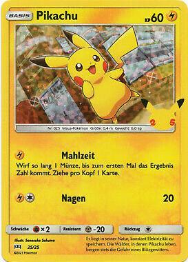 Pikachu 25/25 Promo holo 25TH ANNIVERSARY MC DONALDS, Hobby en Vrije tijd, Verzamelkaartspellen | Pokémon, Losse kaart, Nieuw