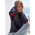 Lascana Trui met staande kraag met hartjes-details,, Kleding | Dames, Verzenden, Nieuw