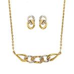 Parure - 18 karaat Geel goud, Witgoud Diamant, Sieraden, Tassen en Uiterlijk, Antieke sieraden