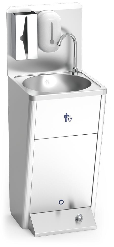 Wasbak | staand model | voetbediening | RVS, Zakelijke goederen, Horeca | Keukenapparatuur, Nieuw in verpakking, Wassen en Drogen