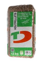 Houtpellets TD bruin - 15kg, Tuin en Terras, Haardhout, Ophalen of Verzenden