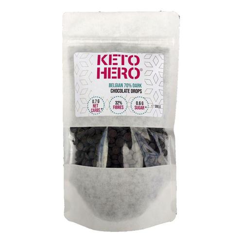 6x Keto Hero Chocolade Drops Puur 300 gr, Kinderen en Baby's, Kraamcadeaus en Geboorteborden, Nieuw, Verzenden
