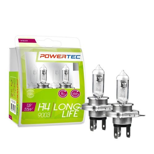 Powertec Long Life H4 12V Set, Auto-onderdelen, Verlichting, Nieuw, Alfa Romeo, Amerikaanse onderdelen, Audi, BMW, Citroën, Daihatsu