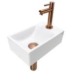 Fontein set wonder rechts compleet met kraan en afvoer brons, Verzenden, Nieuw