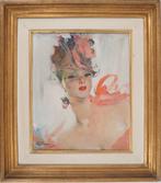 Jean-Gabriel Domergue (1889-1962) - Elégante au bibi et