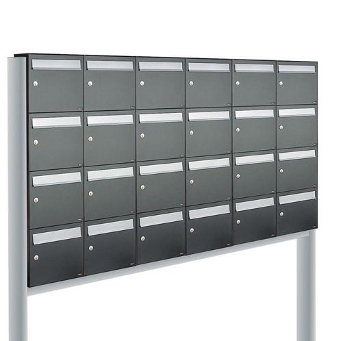 Brievenbusunit Flow set vrijstaand 6-breed, 4-hoog -, Tuin en Terras, Brievenbussen, Nieuw, Verzenden