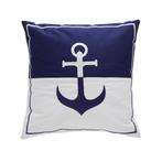 Bootkussen Santorini Navy - Wit 40x40 Set - 2 Stuks, Nieuw, Ophalen of Verzenden