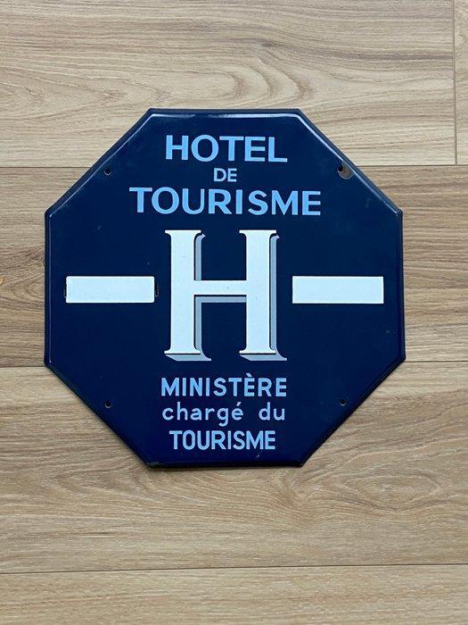 Hôtel de Tourisme / Ministère chargé du Tourisme - Plaque -, Antiek en Kunst, Antiek | Wandborden en Tegels