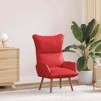 vidaXL Ontspanningsstoel Rood 69 x 74 x 93 cm Kunstleer, Huis en Inrichting, Fauteuils, Verzenden, Nieuw