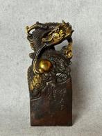 Zegel draak - Brons - China - Eind 20e eeuw, Antiek en Kunst