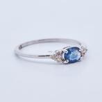 Zonder Minimumprijs - Ring 14 kt. - 0.54ct. tw. Saffier, Nieuw