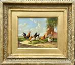 Albertus Verhoesen (1806-1881) - Rooster With Hens and