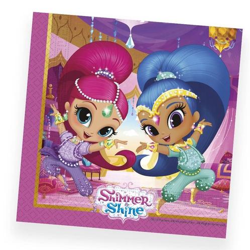 Shimmer And Shine Servetten 33cm 20st, Hobby en Vrije tijd, Feestartikelen, Nieuw, Verzenden