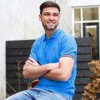 -62% Q1905  Q1905 Polo shirt bloemendaal kobalt  maat, Kleding | Heren, Verzenden, Nieuw, Blauw