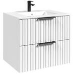 Badplaats Badkamermeubel Set Delta 60 cm - Wit - Badmeubel, Huis en Inrichting, Verzenden, Nieuw, Wastafelkast