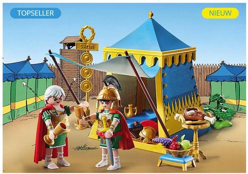 Playmobil Astérix 71015 leiderstent met generaals, Kinderen en Baby's, Speelgoed | Playmobil, Nieuw, Ophalen of Verzenden