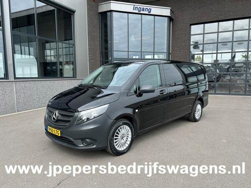 Zakelijke Lease |  Mercedes-Benz Vito 116 CDI XL Extra lang, Auto's, Mercedes-Benz, Onderhoudsboekje, Lease, Zwart, Automaat, Overige carrosserieën
