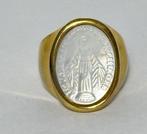 Religieuze ring met Virgen Milagrosa van Madre de Parel -