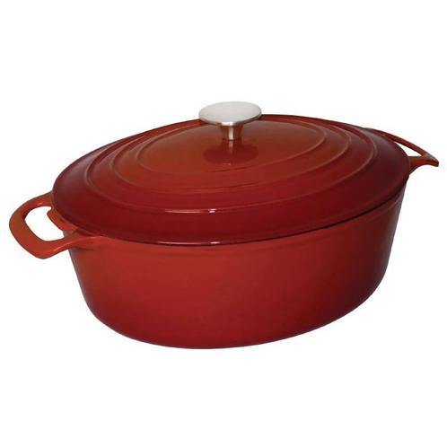 Ovale braadpan rood | 6 liter, Zakelijke goederen, Horeca | Overige, Verzenden
