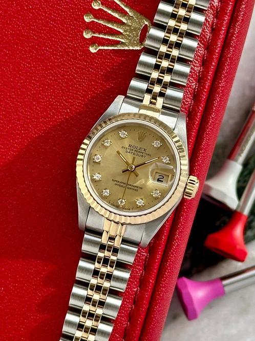 Rolex Lady-Datejust 26 69173G uit 1989, Sieraden, Tassen en Uiterlijk, Horloges | Dames, Polshorloge, Gebruikt, Rolex, Verzenden