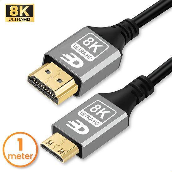 Tweedekans | Drivv. Premium Mini HDMI naar HDMI Kabel 2.1 -, Audio, Tv en Foto, Audiokabels en Televisiekabels, Zo goed als nieuw