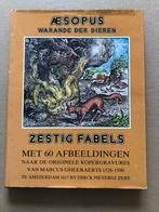 Aesopus - 60 Fabels met 60 schitterende Kopergravures 1574, Boeken, Sprookjes en Fabels, Ophalen of Verzenden, Gelezen