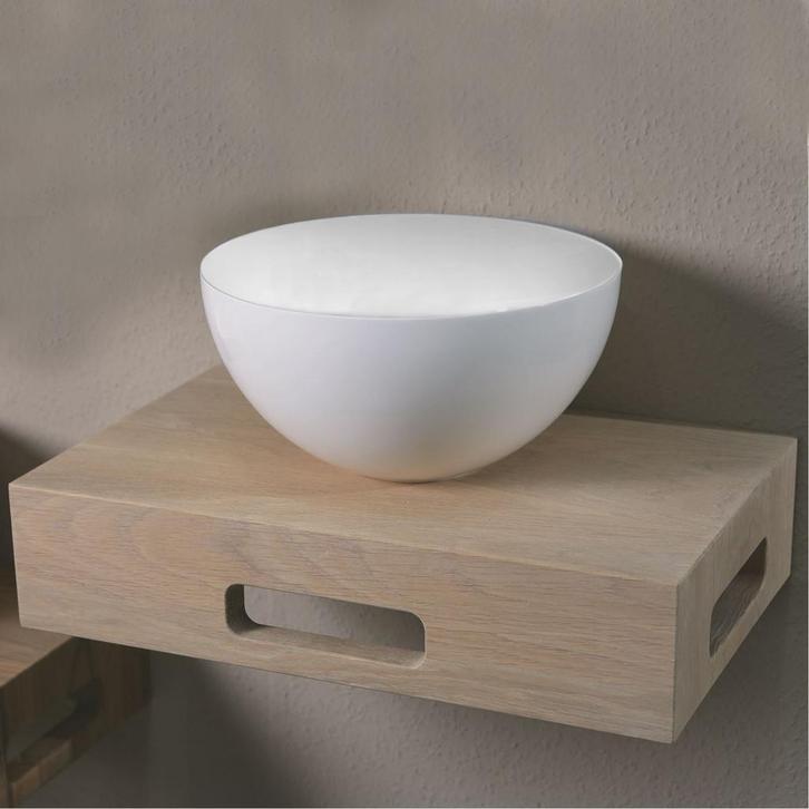 Fontein Opzetwastafel Luca Sanitair Ø24cm Dunne Rand 12cm, Doe-het-zelf en Verbouw, Sanitair, Ophalen of Verzenden