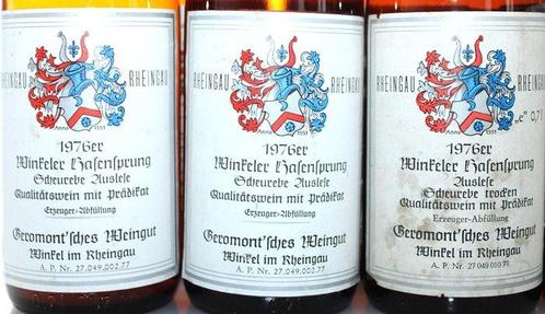 1976 + 1983 Winkeler Hasensprung + Johannisberger Klaus,, Verzamelen, Wijnen