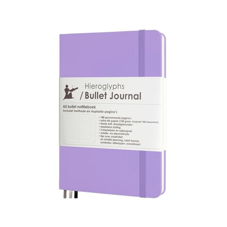 Hieroglyphs Bullet Journal - 100grs papier - Diverse Kleuren, Diversen, Notitieboeken, Nieuw, A5, Verzenden