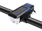 FlinQ Solar Fietsverlichting - Oplaadbare USB Led Fietslamp, Nieuw, Verzenden
