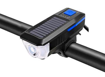 FlinQ Solar Fietsverlichting - Oplaadbare USB Led Fietslamp