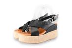Patricia Miller Sandalen in maat 40 Zwart | 10% extra, Patricia Miller, Verzenden, Zwart, Sandalen of Muiltjes