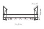 Industrieel Wandwijnrek – Hoog Draagvermogen, Huis en Inrichting, Kasten | Wandmeubels, Verzenden, Nieuw