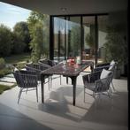 Stoelset Valeiras in rope-design, dikke kussens, 60x61x77cm, Tuin en Terras, Verzenden, Nieuw