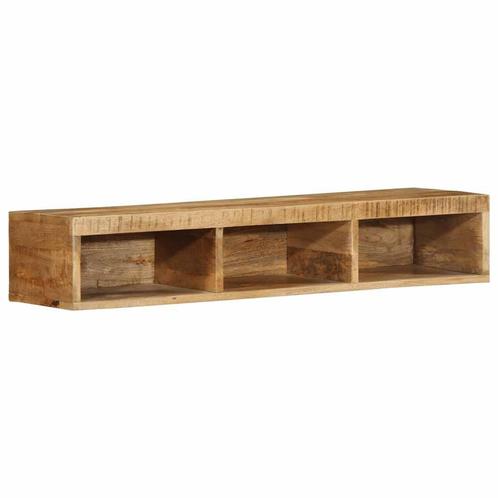vidaXL Tv-meubel wandmontage 100x30x19 cm massief ruw, Huis en Inrichting, Woonaccessoires | Cd- en Dvd-rekken, Nieuw, Verzenden