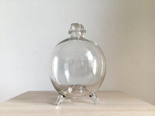 Fles - Mooie grote wespenvanger in mondgeblazen glas, Antiek en Kunst, Antiek | Keukenbenodigdheden