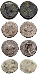 Romeinse Republiek, Romeinse Rijk Lot of 4 Romain coins