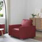 vidaXL Fauteuil 59 cm kunstleer wijnrood, Huis en Inrichting, Verzenden, Nieuw, Eenpersoons, Leer