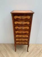 Ladekast - Knoesthout, Mahonie, Olive, Wortelnotenhout -, Antiek en Kunst, Curiosa en Brocante