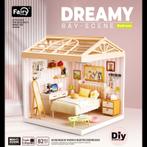 Dreamy mini house Slaapkamer Bedroom met ledlamp DIY Mode..., Verzenden, Nieuw