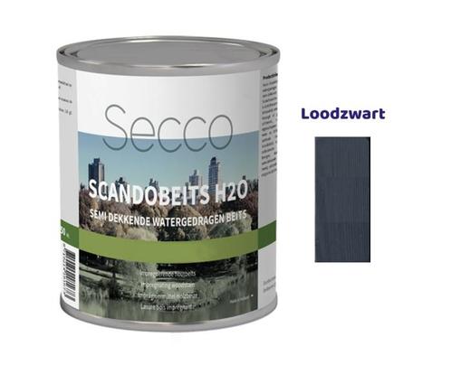 Secco ScandoBeits H2O | 750 ml | Loodzwart, Doe-het-zelf en Verbouw, Verf, Beits en Lak, Verzenden