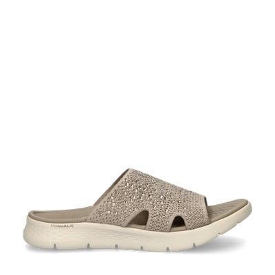 Skechers Go Walk Flex slippers voor dames in het Bruin, Kleding | Dames, Schoenen, Slippers, Bruin, Nieuw, Verzenden