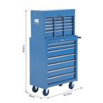 TRUUSK Mobiele Gereedschapswagen Trolley - Blauw - Werkplaat, Verzenden, Nieuw