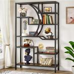 Hoge Houten Boekenkast – 6-Laags Industrieel Rek, Huis en Inrichting, Verzenden, Nieuw