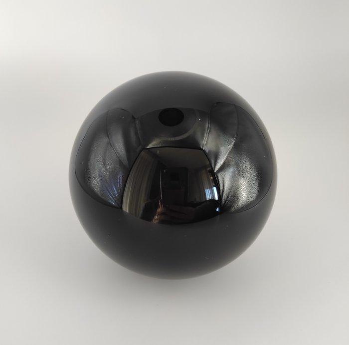 Obsidiaan Bol - Hoogte: 10.19 11.14- 1200 g - (1), Verzamelen, Mineralen en Fossielen