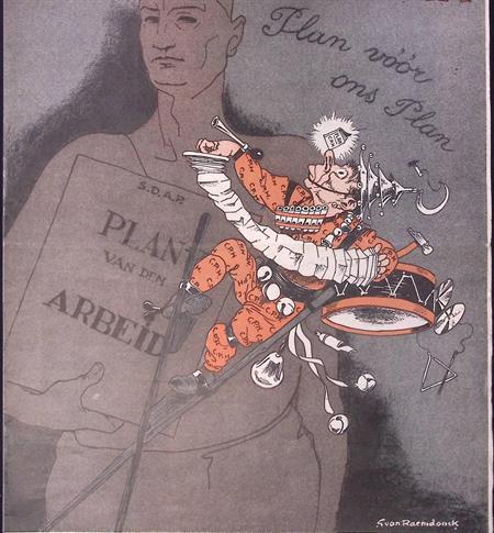 SDAP en de CPH op spotprent (lijst optie, Lithos) (Lithos), Antiek en Kunst, Kunst | Litho's en Zeefdrukken, Verzenden