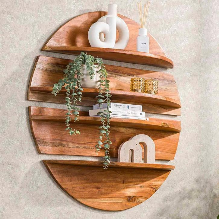 *WOONWINKEL* Rond Wandschap 4-delig, Huis en Inrichting, Kasten | Overige, Nieuw, Verzenden