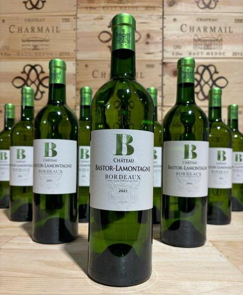 2021 Château Bastor-Lamontagne - Bordeaux - 12 Flessen (0.75, Verzamelen, Wijnen