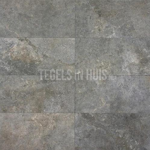 Vloertegel / wandtegel stone valley terra donker grijs, Doe-het-zelf en Verbouw, Tegels, Vloertegels, Nieuw, 10 m² of meer, Ophalen of Verzenden