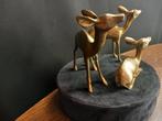 Beeldje - Prachtige Set Herten (3) - Messing